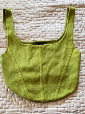 House of Harlow 1960 Corset Front Crop Top Small